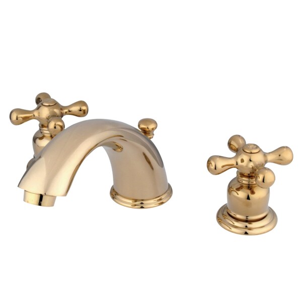 KB972X Widespread Bathroom Faucet, Polished Brass